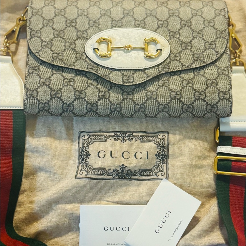 Gucci Gray and Gold Women's Bag